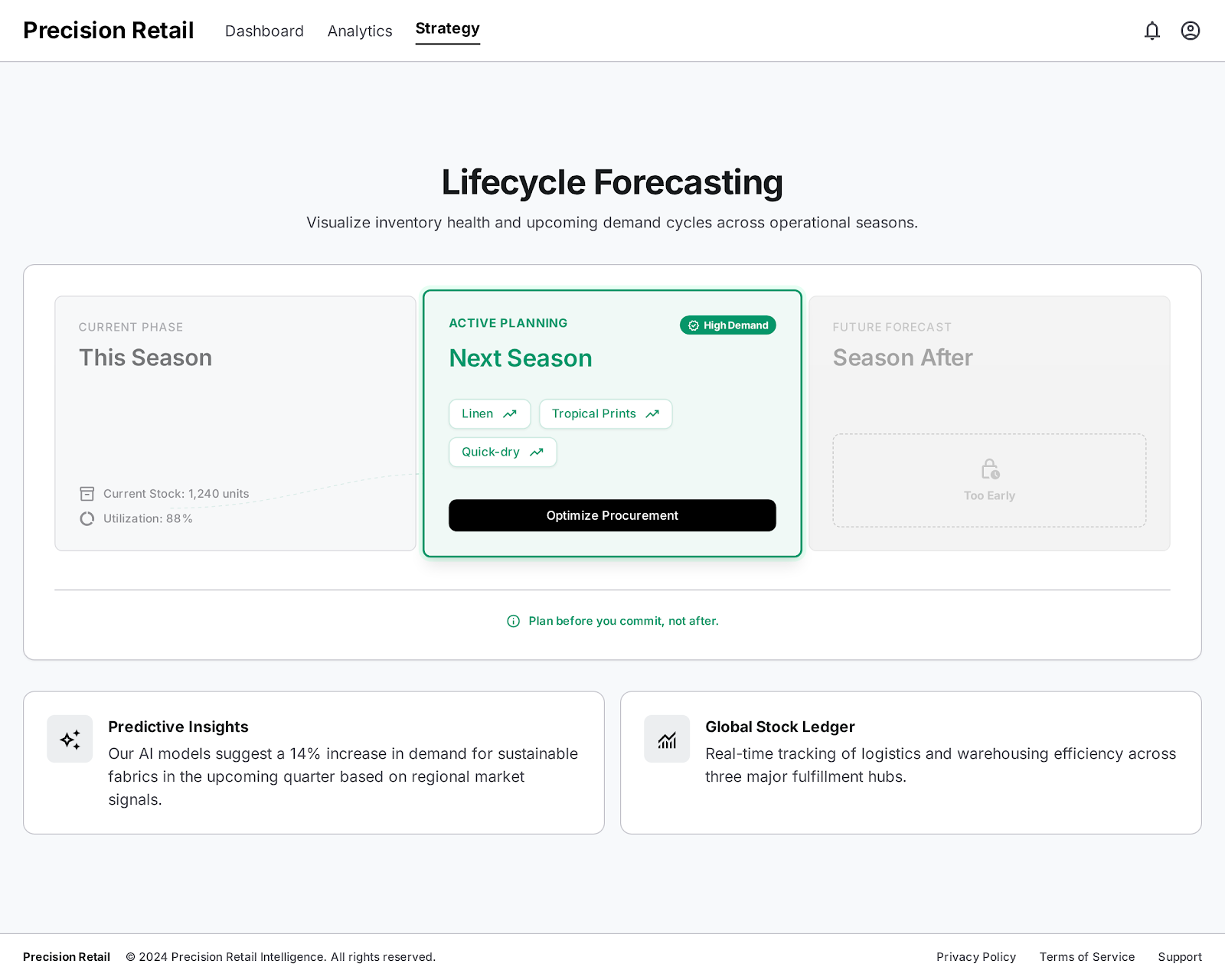 Get demand forecasts for next season before you commit your buying budget